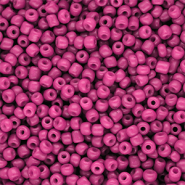 Perles de rocailles 8/0 (3 mm) Rose hot