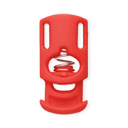 Appr&ecirc;ts color&eacute;s serre-cordon rectangle Rouge