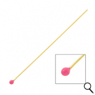 BY31&reg; Appr&ecirc;ts en acier inox clous &agrave; t&ecirc;te boule 70 mm Dor&eacute;-rose magenta