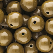 DQ Perles acryliques 16 mm brillant Wood thrush brown 17-1129 TCX