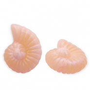 Perles acryliques coquillage Rose saumon