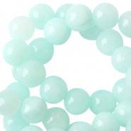 Pierres naturelles 6mm bleu clair turquoise