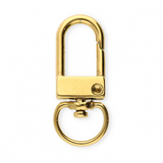 Appr&ecirc;ts en acier inox porte-cl&eacute;s 32 mm Dor&eacute;