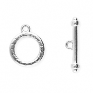 Appr&ecirc;ts en acier inox fermoir T Argent&eacute;