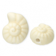 Perles en c&eacute;ramique coquillage Blanc