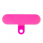 Attache pour cordon de téléphone Rose azalée néon