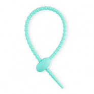 Apprêts colorés colliers de serrage en silicone Turquoise