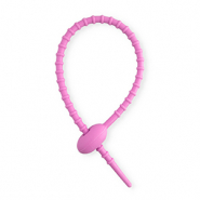 Apprêts colorés colliers de serrage en silicone Violet orchidée