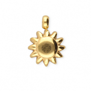 BY31&reg; Breloques en acier Inox soleil Dor&eacute;
