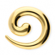 Broches accroche-regard en acier inox spirale Doré