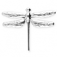 Broches accroche-regard en acier inox libellule Argenté
