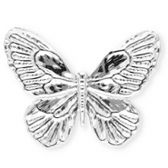 Broches accroche-regard en acier inox papillon Argenté