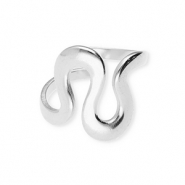 Bagues en acier Inox ondul&eacute;e Argent&eacute;