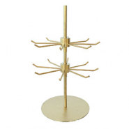 Présentoir bijoux inox 2 lignes Doré