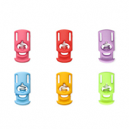 Apprêts colorés serre-cordon rectangle Multicolore