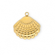 Breloques en acier Inox coquille Doré