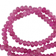 Pierres naturelles 4mm facett&eacute;es Violet