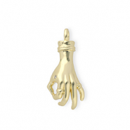 Métal TQ laiton breloques "OK" Doré