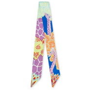 Bandana foulard avec girafe Multicolore