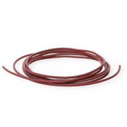 Cuir DQ rond&nbsp;1&nbsp;mm Marron cave