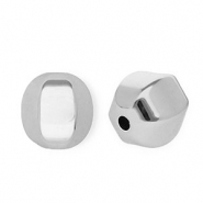 Perles acryliques rond Argenté