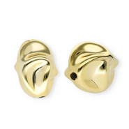 Perles acryliques ovale Doré