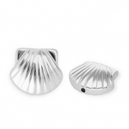 Perles acryliques coquille Argenté