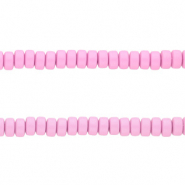 Perles en polymère rondelles 7mm Rose azalée