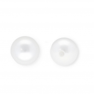 Imitations perles d&rsquo;eau douce rond Blanc
