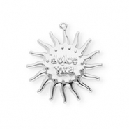 BY31® Breloques en laiton Eco-brass soleil Dolce vita"" Argenté