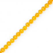Perles à facettes rondes 4 mm Orange