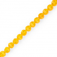 Perles à facettes rondes 6 mm Orange