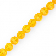 Perles à facettes rondes 10 mm Orange