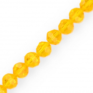 Perles à facettes rondes 12 mm Orange
