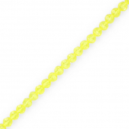 Perles à facettes rondes 4 mm Jaune