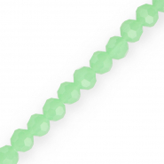 Perles à facettes rondes 8 mm Vert menthe