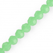 Perles à facettes rondes 10 mm Vert menthe
