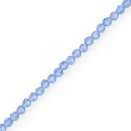 Perles à facettes rondes 4 mm Bleu ciel