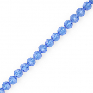 Perles à facettes rondes 6 mm Bleu ciel