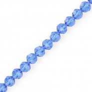 Perles à facettes rondes 8 mm Bleu ciel