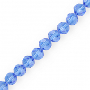 Perles à facettes rondes 10 mm Bleu ciel