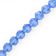 Perles à facettes rondes 12 mm Bleu ciel