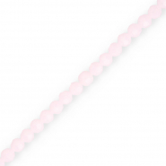 Perles à facettes rondes 4 mm Rose clair