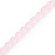 Perles à facettes rondes 8 mm Rose clair