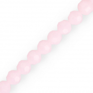 Perles à facettes rondes 10 mm Rose clair