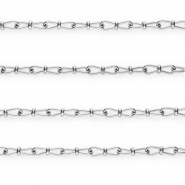 Apprêts en acier Inox chaîne maille jaseron maille fantaisie Argenté