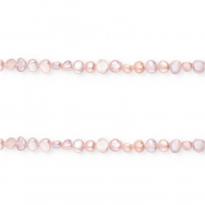 Perles d'eau douce imparfaites nugget 4-5mm Rose lilas