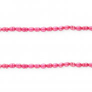 Perles d'eau douce imparfaites grain de riz" Rose