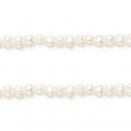 Perles d'eau douce imparfaites nugget Blanc naturel