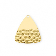 Breloques en acier Inox triangle Dor&eacute;